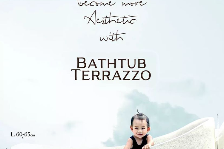 Bathub terazzo Larosa Pot