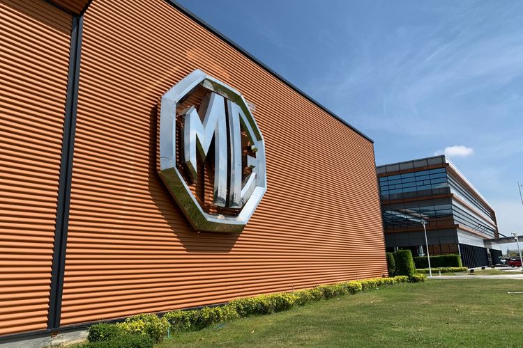 Ilustrasi pabrik MG Motor di Chonburi, Thailand.