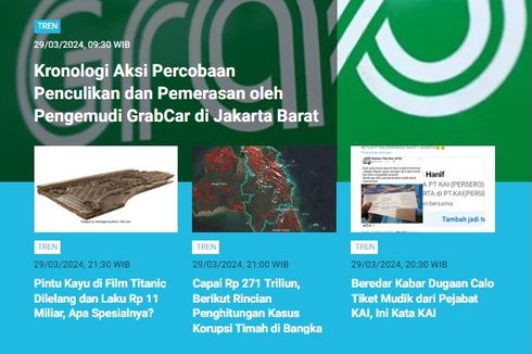 [POPULER TREN] Kronologi Penculikan dan Pemerasan Penumpang GrabCar, Unair Buka Suara soal Plagiat Tugas