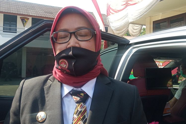 Bupati Bogor Ade Yasin saat ditemui usia menghadiri HUT ke-74 Bhayangkara di Mapolres Bogor, Cibinong, Kabupaten Bogor, Jawa Barat, Rabu (1/7/2020).