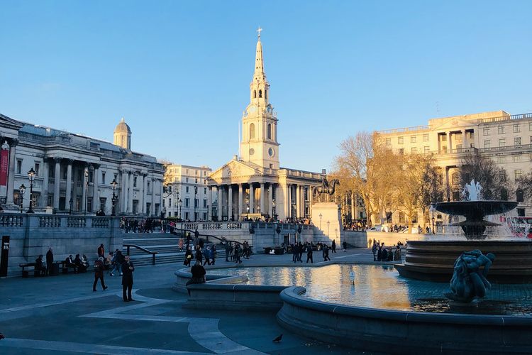 Trafalgal Square, London.