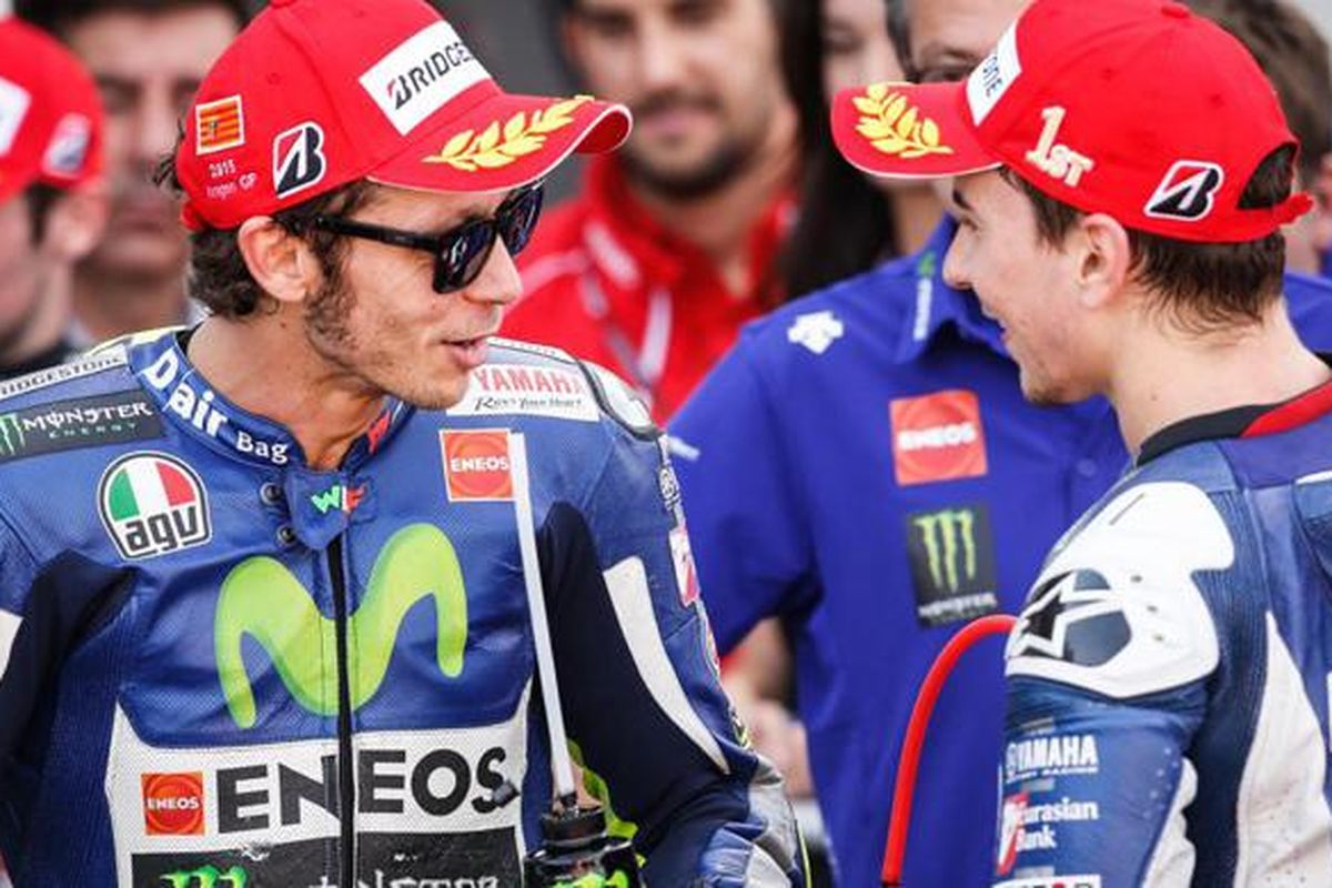 Valentino Rossi dan Jorge Lorenzo