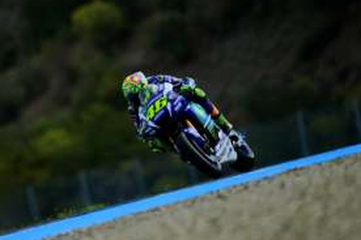 Pebalap Movistar Yamaha asal Italia, Valentino Rossi.