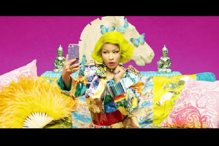 Rap Queen Nicki Minaj appears in the video clip for BTS' Idol (feat. Nicki Minaj).