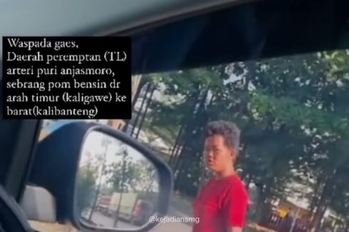 Pengemis yang Viral karena Lempar Sandal ke Pengendara Mobil Semarang Diburu Polisi