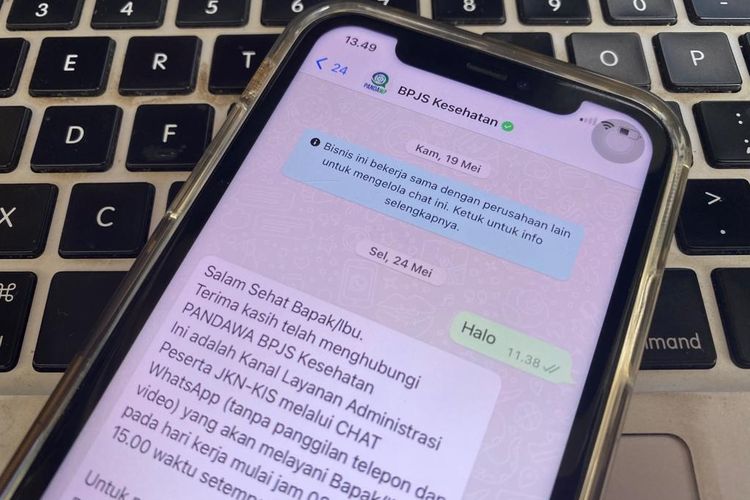 Daftar BPJS Kesehatan online lewat HP di layanan WhatsApp PANDAWA.