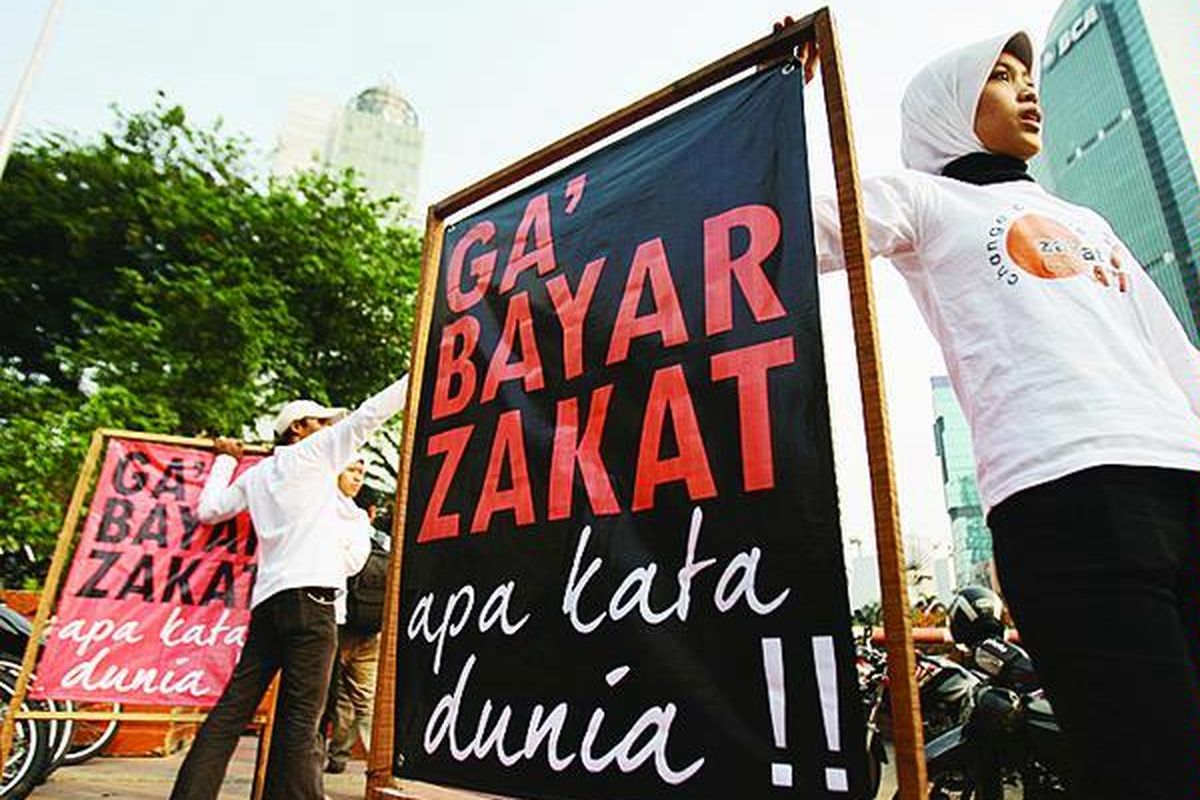 Ilustrasi: Sosialisasi zakat oleh relawan.