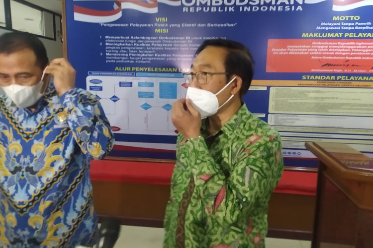 Ketua KASN Agus Pramusinto saat ditemui di Kantor Ombudsman RI, Jakarta, pada Selasa (31/5/2022). 