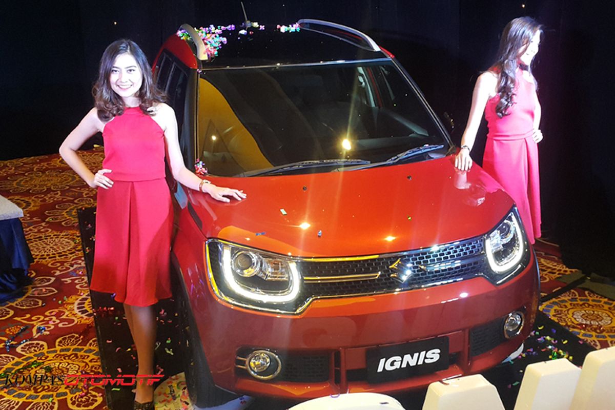 Suzuki Ignis meluncur di Jakarta, Senin (17/4/2017).