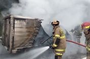Mobil Boks Terbakar di Tol Cijago Depok, Diduga Korsleting