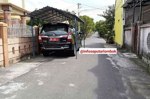 Alasan Komisioner KPU NTB Pasang Kanopi di Jalan untuk Lindungi Mobil Dinas
