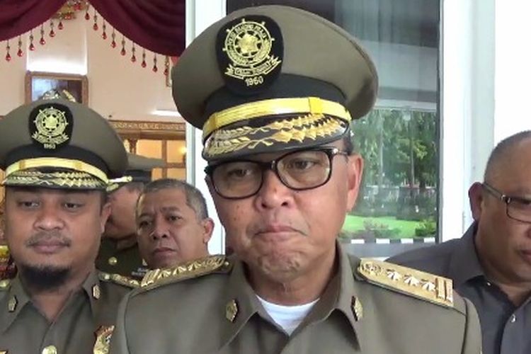 Gubernur Sulsel Nurdin Abdullah saat ditemui wartawan usai pertemuan dengan Bupati Toraja dan Kakanwil Kemenag Sulawesi Selatan, Selasa (19/3/2019).