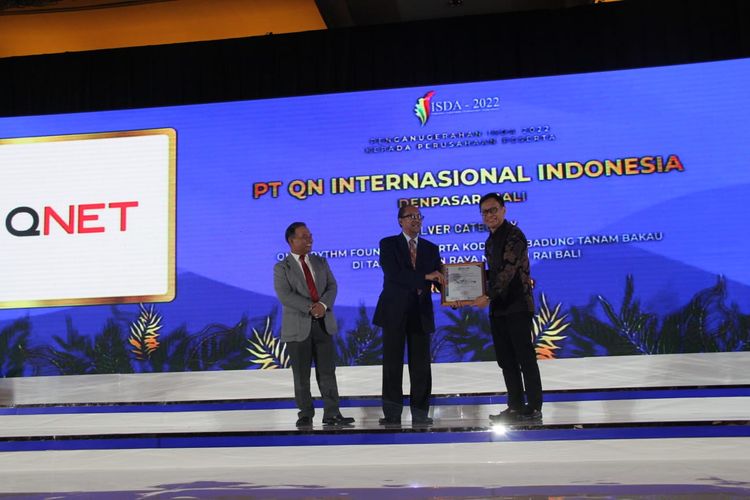 Program penanaman bakau di Tahura Ngurah Rai, Bali, yang diinisiasi QNET meraih penghargaan dari Indonesia Sustainable Development Goals Award (ISDA) 2022, Selasa (22/11/2022).
