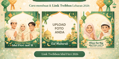 Tren Twibbon Idul Fitri 2026 Estetik, Ini Cara Membuat dan Memakainya