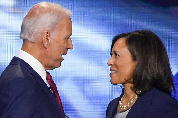 Calon Presiden dan Calon Wakil Presiden Partai Demokrat Pilpres 2020 Joe Biden dan Kamala Harris 