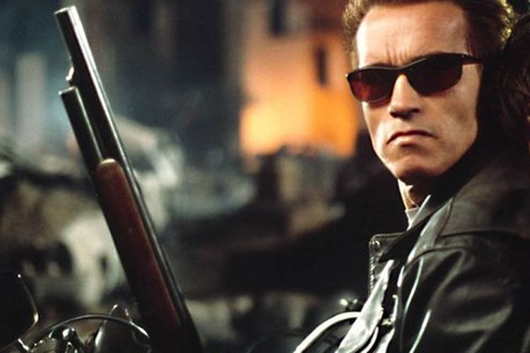 Arnold Schwarzenegger dalam film Terminator 2: Judgement Day (1991).