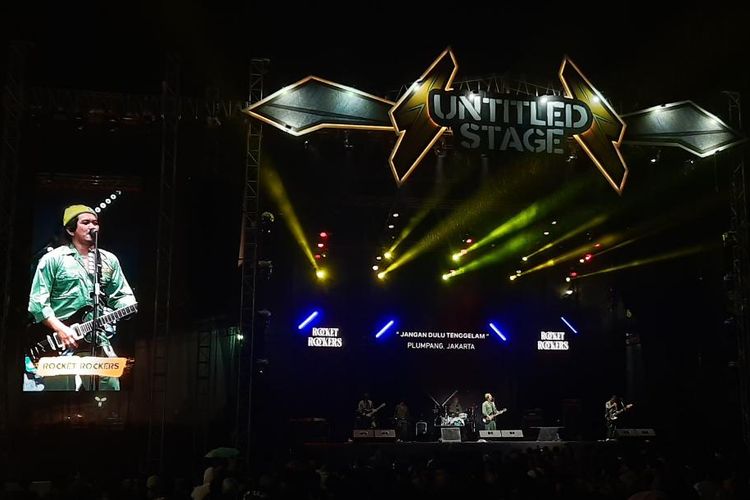 Rocket Rockers tampil di hari pertama Everblast Festival 2023 di Gambir Expo, Kemayoran, Jakarta Pusat, Sabtu (4/3/2023).