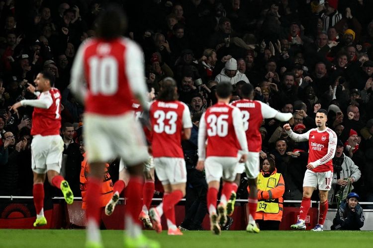 Hasil Lengkap Liga Champions Matchday ke-5: Arsenal Berjaya, Liverpool Kalah
