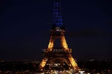 Saat Menara Eiffel di Paris Menyala dengan Warga Nasional Ukraina…