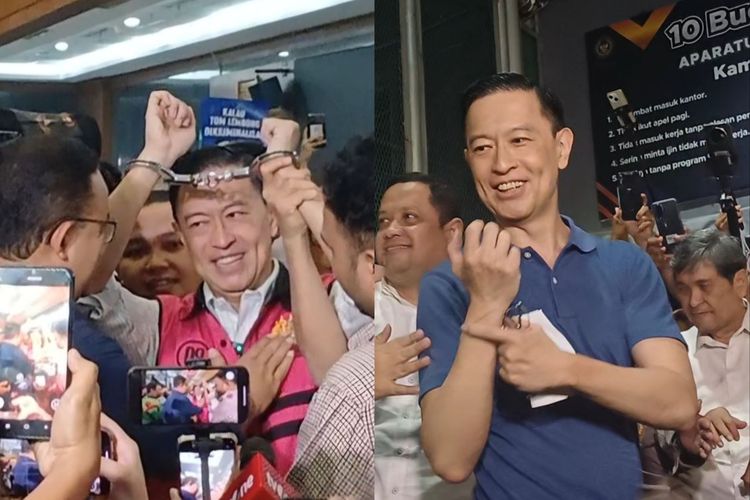 Before-after Abolisi Prabowo ke Tom Lembong: Dulu Terborgol, Kini Tidak (Repro, Syakirun Niam/Kompas.com)