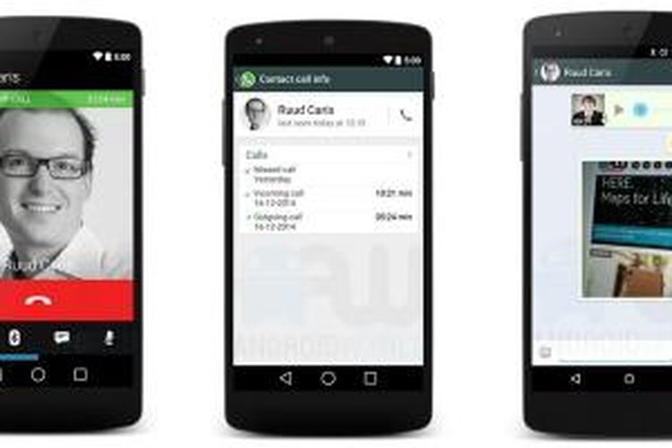 Bocoran screenshot fitur Voice Call di WhatsApp