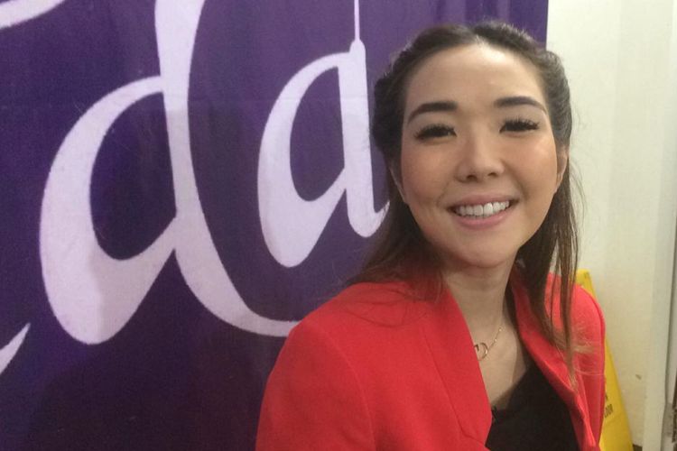 Penyanyi yang juga artis peran Gisel Anastasia saat ditemui di kawasan Rasuna Said, Kuningan, Jakarta Selatan, Selasa (7/5/2019).