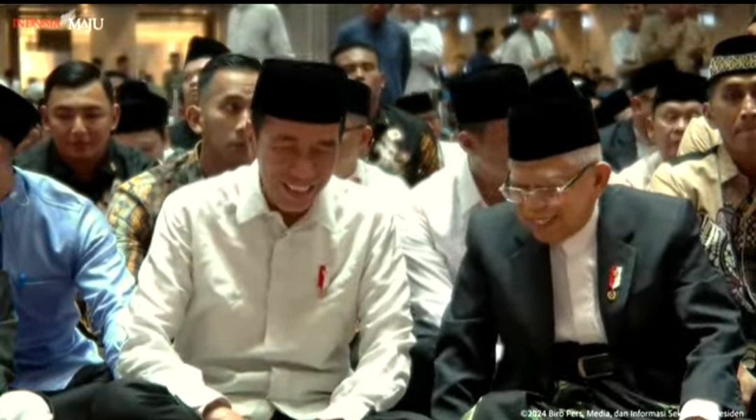 Jokowi-Ma'ruf Amin Tiba di Masjid Istiqlal, Laksanakan Shalat Sunnah Sebelum Shalat Idul Fitri