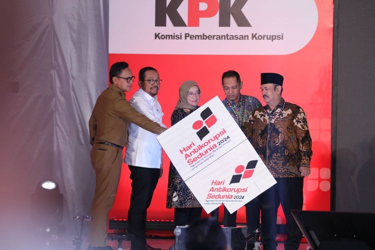 Pembukaan Hari Antikorupsi Sedunia 2024 di Jakarta, Senin (9/12/2024).