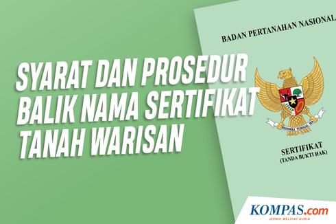 INFOGRAFIK: Syarat dan Prosedur Balik Nama Sertifikat Tanah Warisan