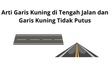 Arti Garis Kuning di Tengah Jalan dan Garis Kuning Tidak Putus