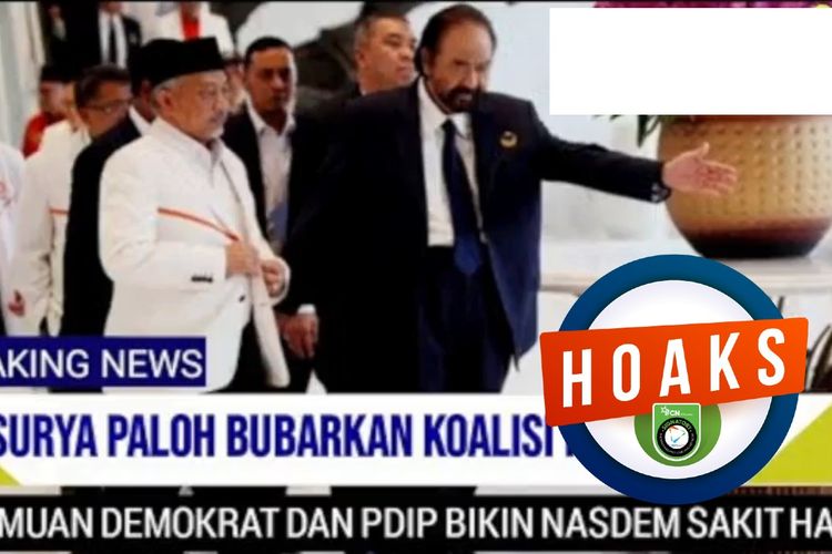 Hoaks, Surya Paloh bubarkan Koalisi Perubahan untuk Persatuan (KPP)