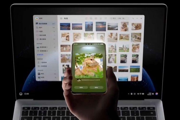 Fitur touch and share di harmonyOS 6.