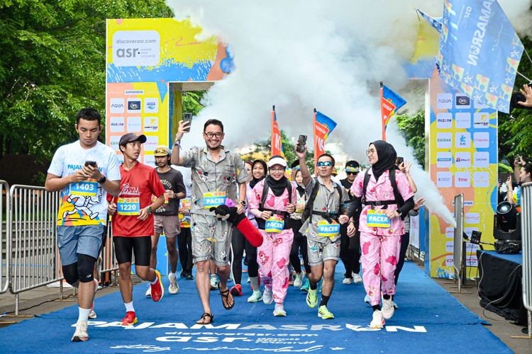 PajamASRun 2025 yang diselenggarakan oleh Ascott Indonesia di Plaza Selatan, Taman Mini Indonesia Indah (TMII), Jakarta, Minggu (7/12/2025).