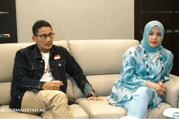 Pasangan Sandiaga Uno dan Nur Asia