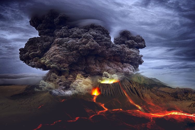 Ledakan gunung berapi merupakan hasil dari vulkanisme
