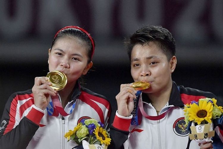 Greysia Polii dan Apriyani Rahayu berhasil mendapatkan medali emas di olimpiade 2020