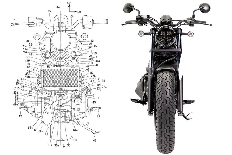 Gambar paten Honda Rebel 1100