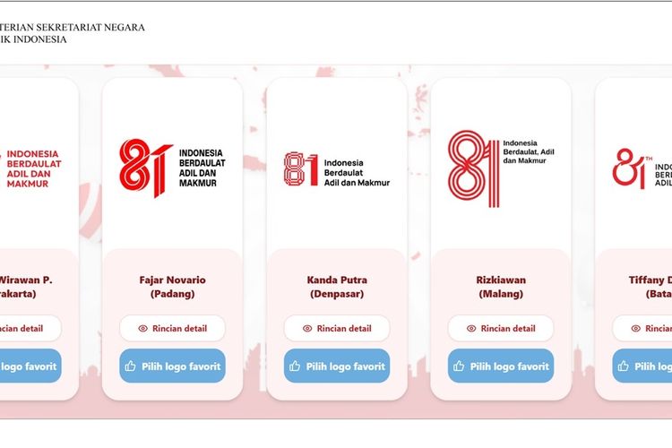 Pertama Kalinya, Pemerintah Buka Polling untuk Tentukan Logo HUT Ke-81 RI