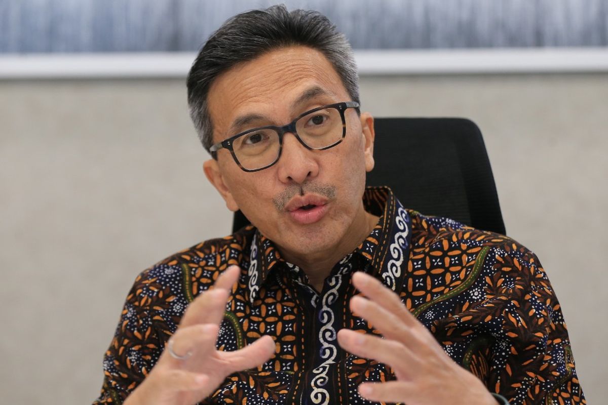 Presiden Direktur Bank Fama International Tigor M. Siahaan saat exclusive group interview di Revenue Tower, Jakarta pada Kamis (8/12/2022). Per 20 Februari 2023, Bank Fama berubah nama jadi Superbank. 