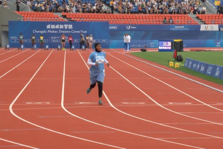 Video sprinter Somalia bernama Nasra Abukar Ali viral di media sosial setelah klip dirinya saat menjajal lintasan 100 meter pada Selasa (1/8/2023) muncul.