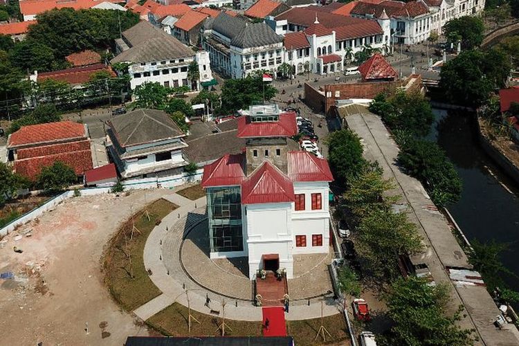 Bangunan Menara Syahbandar Sleko di Kota Semarang, Jawa Tengah, Kamis (26/10/2023).