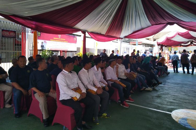 Penyerahan remisi kepada warga binaan di Lapas Kelas IIA Samarinda Jalan Jendral Sudirman, Kota Samarinda, Jumat (16/08/2019).
