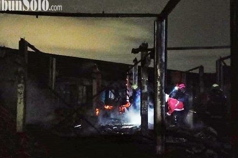 Pasar Bumi Rejo di Sukoharjo Terbakar, Diduga Ada Orang Bakar Sampah Ditinggal