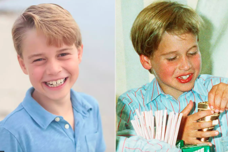 Pangeran George dan Pangeran William sewaktu kecil