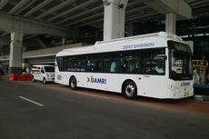 DAMRI Mulai Tes Bus Listrik Korea di Terminal 3 Bandara Soekarno-Hatta