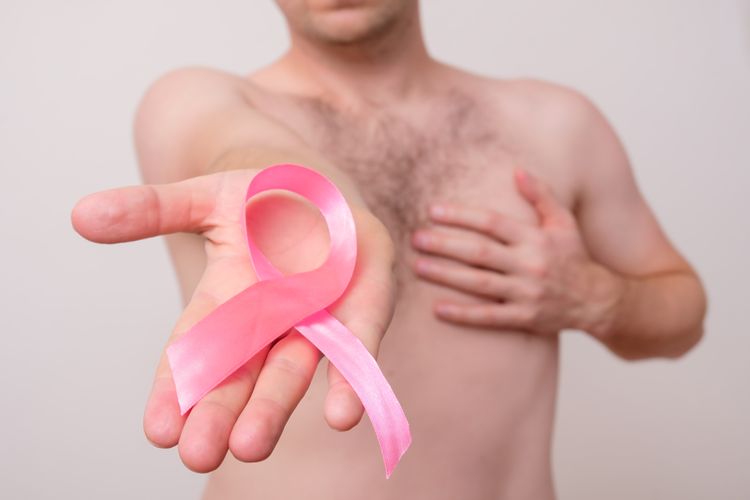 Ilustrasi kanker payudara pria