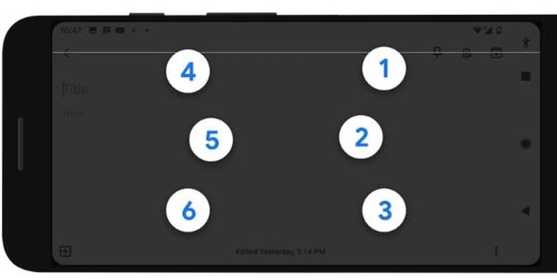 Keyboard virtual braille dari Google