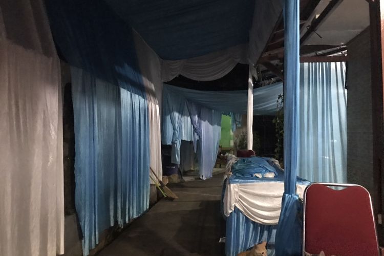 Lokasi pernikahan Bagas di kawasan Sawangan Baru, Sawangan, Depok, Jawa Barat pada Senin (8/11/2021) malam.