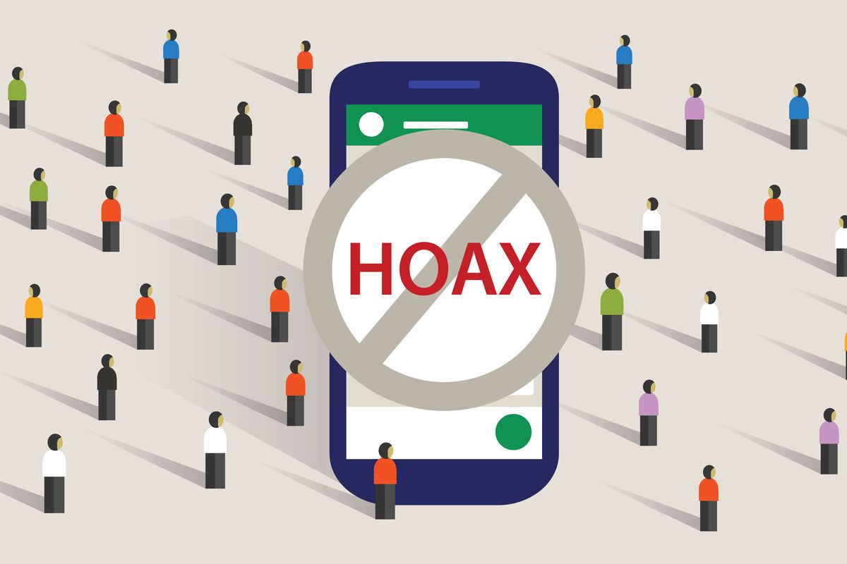 Ilustrasi hoaks, hoax