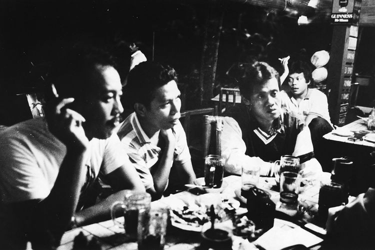 Indro, Dono, Kasino (kiri ke kanan), Jumat (16/5/1986).